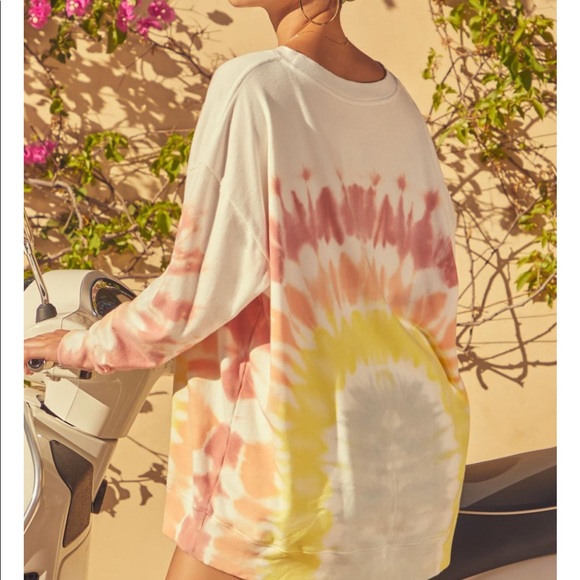 NWT Wild fox Rainbow Sommer Tie Dye Jumper - Picture 6 of 14